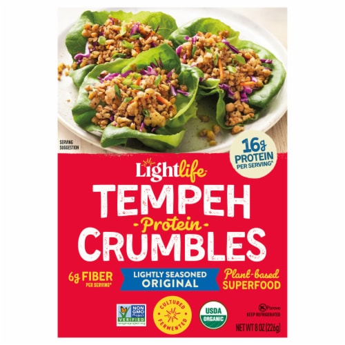 Lightlife™ Original Tempeh Protein Crumbles Perspective: front