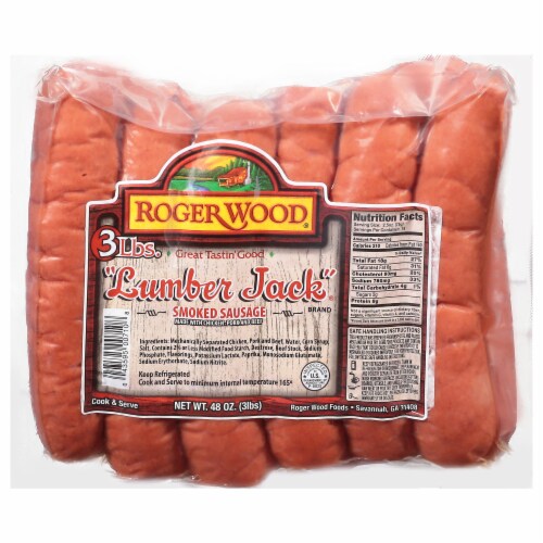 Roger Wood Lumber Jack Smoked Sausage Perspective: front