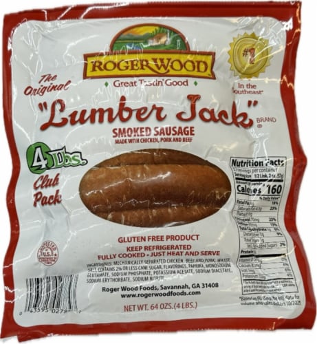 Roger Wood® Lumbar Jack Sausage Perspective: front
