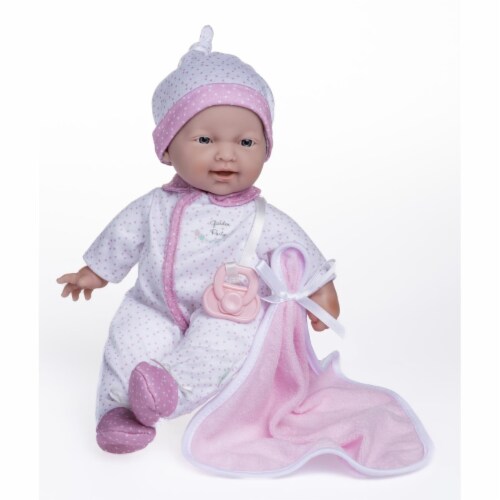 JC Toys Group 13113 11 in. La Baby Mini Soft Body Baby Doll with Blanket Pacifier White 1 Smith s Food and Drug