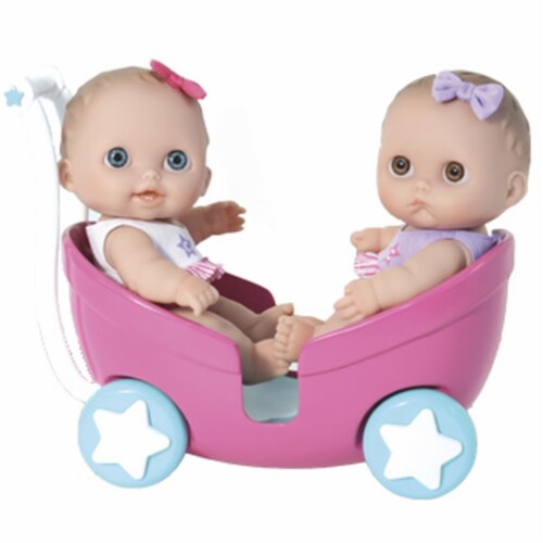 Lil Cutesies 8.5 in. Twins Stroller Baby Doll 1 City Market