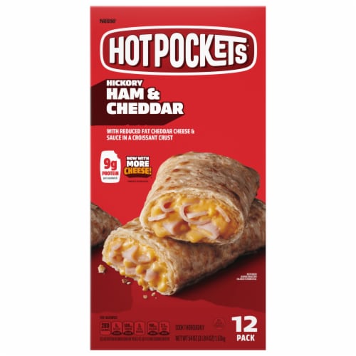 Hot Pockets® Hickory Ham & Ceddar Croissant Frozen Sandwiches Perspective: front