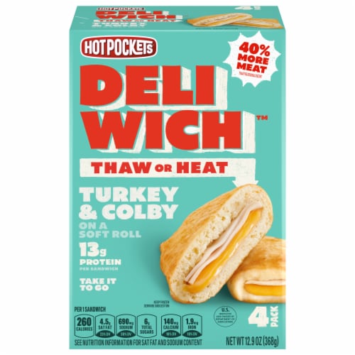 Hot Pockets Deliwich™ Turkey and Colby Sandwiches, 12 oz - Kroger