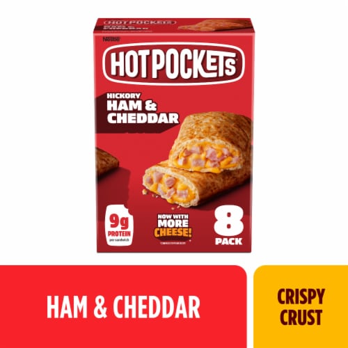 Hot Pockets® Hickory Ham and Cheese Frozen Sandwiches Perspective: front
