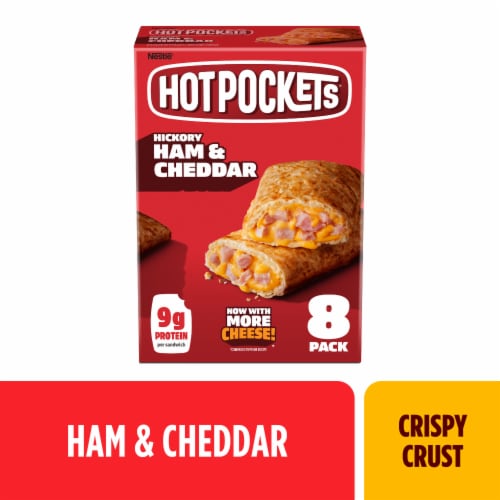 Hot Pockets® Hickory Ham and Cheddar Cheese Frozen Sandwiches, 8 pk / 4.5  oz - Foods Co.