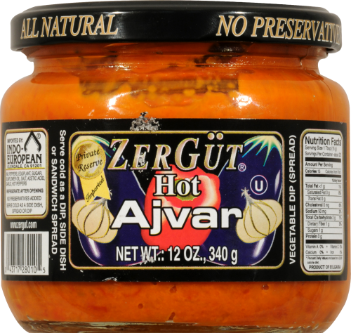Zergut Hot Ajvar Perspective: front
