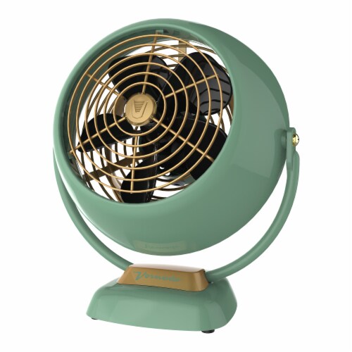 Vornado VFAN Jr Vintage Air Circulator Fan - Green Perspective: front