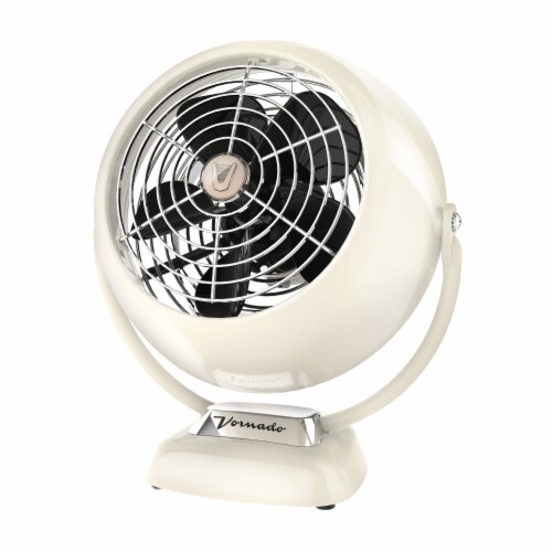 Vornado VFAN Jr Vintage Air Circulator Fan - Vintage White Perspective: front