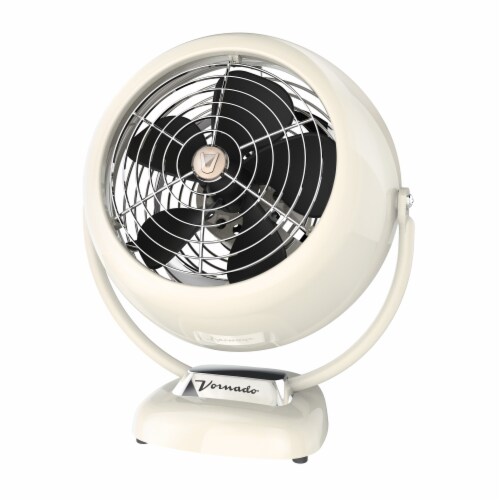 Vornado VFAN Vintage Air Circulator Fan - Vintage White Perspective: front
