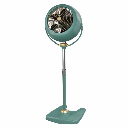Vornado VFAN Sr. Vintage Pedestal Fan - Green Perspective: front