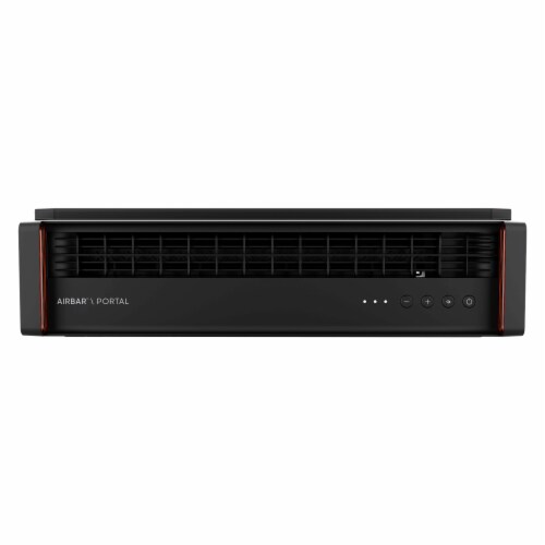 Sharper Image Portal Window Fan - Black Perspective: front