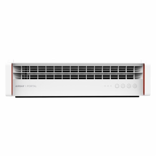 Sharper Image Portal Window Fan - Ice White Perspective: front