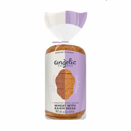 Angelic Bakehouse® Sprouted Mash Honey Wheat with Raisins Bread Perspective: front