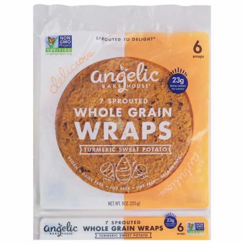 Angelic Bakehouse® 7 Grain Sweet Potato Wrap Perspective: front