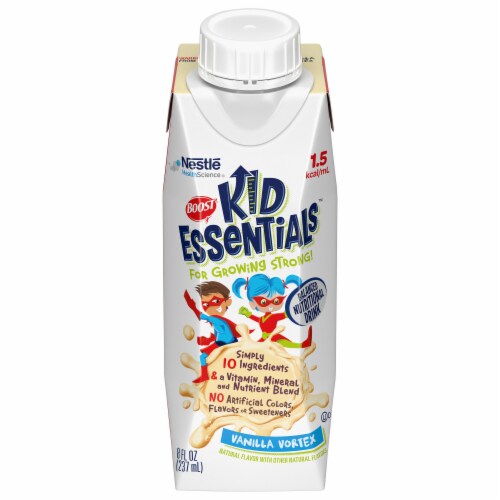 Boost Kid Essentials Vanilla Vortex Balanced Nutritional Drink Perspective: front