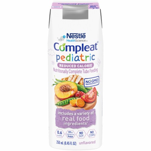 Nestle Compleat Pediatric Reduced Calorie Tube Feeding Formula Perspective: front