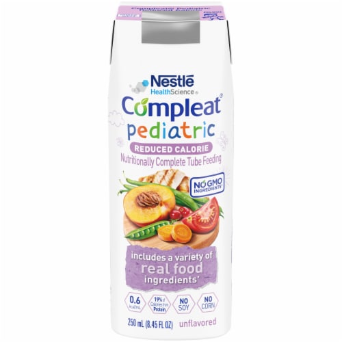 Nestle Compleat Pediatric Reduced Calorie Tube Feeding Formula Perspective: front