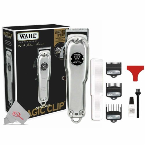 MACHINE CUT PROFESSIONAL WAHL MAGIC CLIP, BLADE FADES.