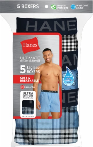 Hanes® Classic Tagless Boxers (5 pack), XL - Kroger