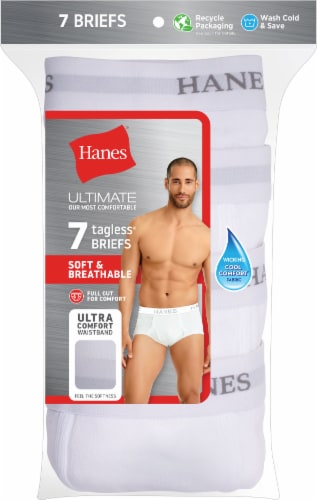 Hanes® Ultimate Men's Tagless® Briefs with Comfort Flex® Waistband Perspective: front