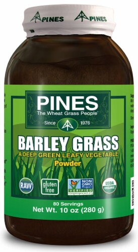 Pines Organic Barley Grass Powder Perspective: front
