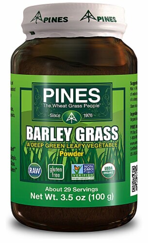 Pines International  Organic Wheat Grass Powder Perspective: front