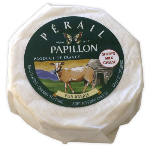 Perail Papillon Pur Brebis Sheep's Milk Cheese Perspective: front