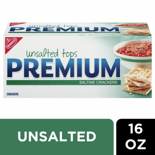 Premium Unsalted Tops Saltine Crackers 16 Oz Kroger