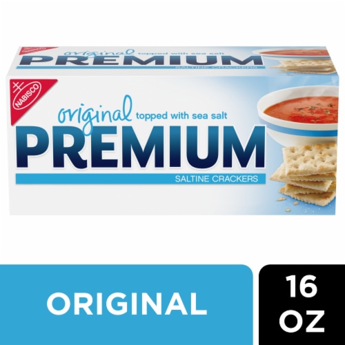 Premium Original Saltine Crackers Perspective: front