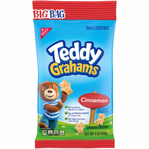 Teddy Grahams Cinnamon Graham Snacks Perspective: front