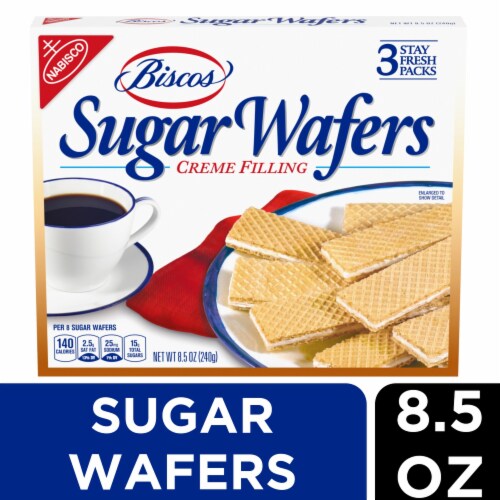 Biscos Creme Filled Sugar Wafers Perspective: front