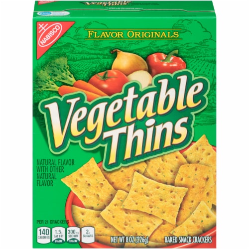 Nabisco Vegetable Thins Baked Crackers Perspective: front