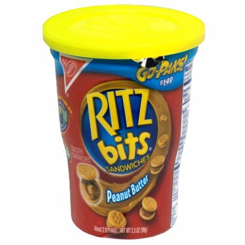 Ritz Bits Peanut Butter Sandwich Crackers Go Paks, 3.5 Oz Kroger
