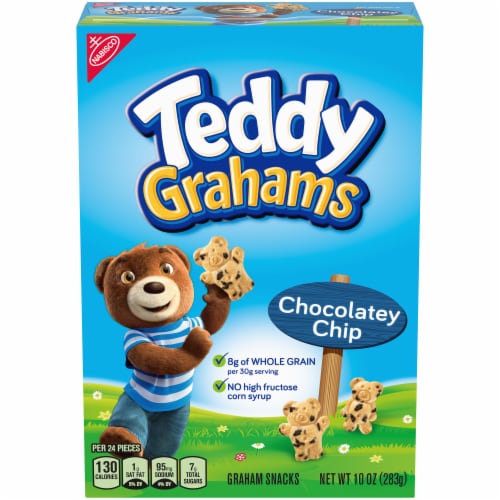 Teddy Grahams Chocolatey Chip Graham Snacks Perspective: front