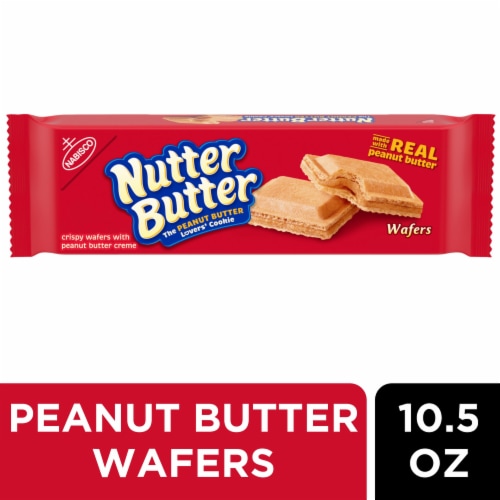 NUTTER BUTTER Peanut Butter Wafer Cookies Perspective: front