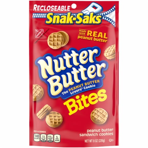 Nutter Butter Bites Peanut Butter Sandwich Cookies Perspective: front