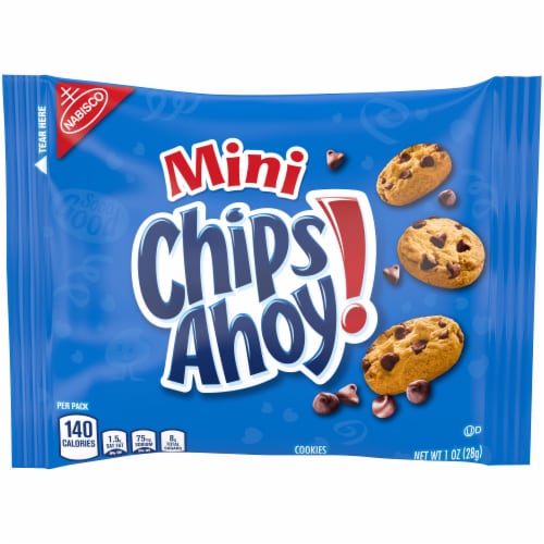 Nabisco Chips Ahoy! Mini Chocolate Chip Cookies Perspective: front