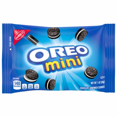 Nabisco Oreo Mini Chocolate Sandwhich Cookies Perspective: front