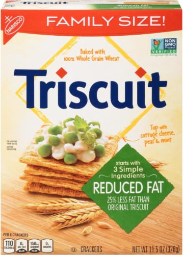 Triscuit Reduced Fat Crackers Perspective: front