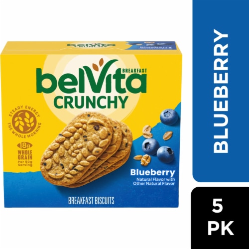 belVita Blueberry Breakfast Biscuits, 5 ct / 1.76 oz - Kroger