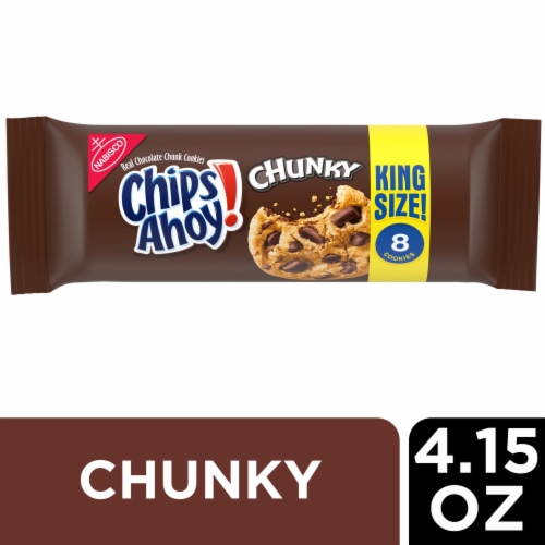 Chips Ahoy! Chunky Chocolate Chunk Cookies King Size Perspective: front