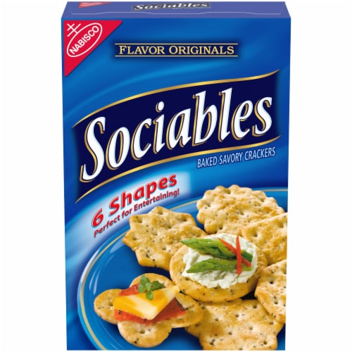 Flavor Originals Sociables Baked Savory Crackers Perspective: front