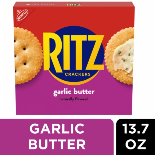 RITZ Garlic Butter Crackers Perspective: front