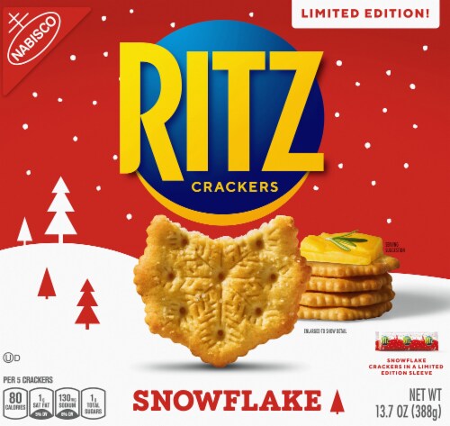 Ritz Snowflake Crackers Perspective: front