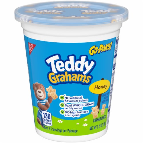 Teddy Grahams Honey Graham Snacks Perspective: front