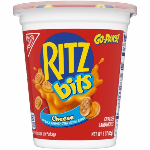 Ritz Bits Cheese Cracker Sandwiches Go-Pak Perspective: front