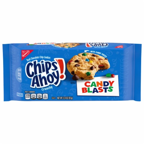 Chips Ahoy! Candy Blasts Chocolate Chip Cookies Perspective: front