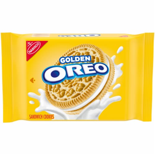 Oreo Golden Sandwich Cookies Perspective: front