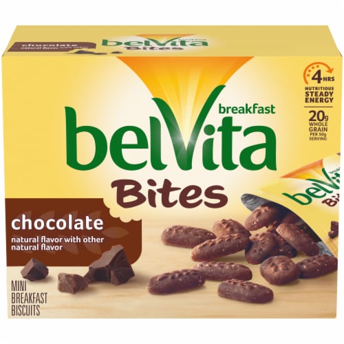 Belvita Bites Chocolate Mini Breakfast Biscuits Perspective: front