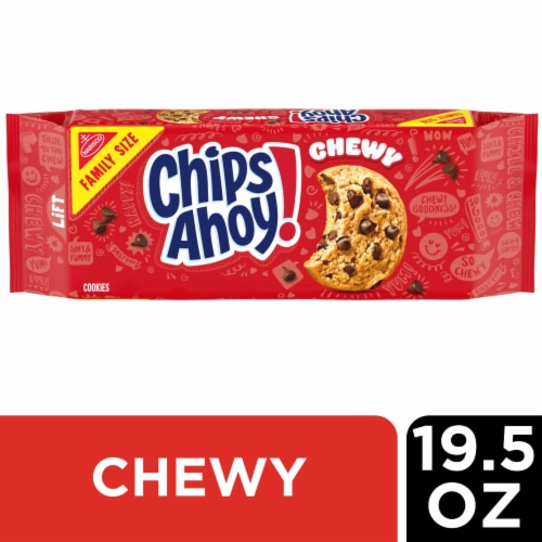 CHIPS AHOY! Chewy Chocolate Chip Cookies Family Size Perspective: front